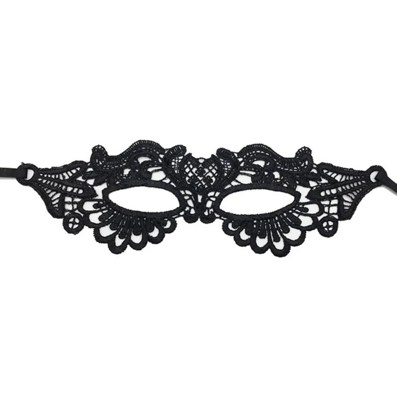 Maschera in pizzo da donna Maschera per gli occhi divertente di vendita calda nera alla moda Accessori per maschera per feste da ballo nera divertente e sexy