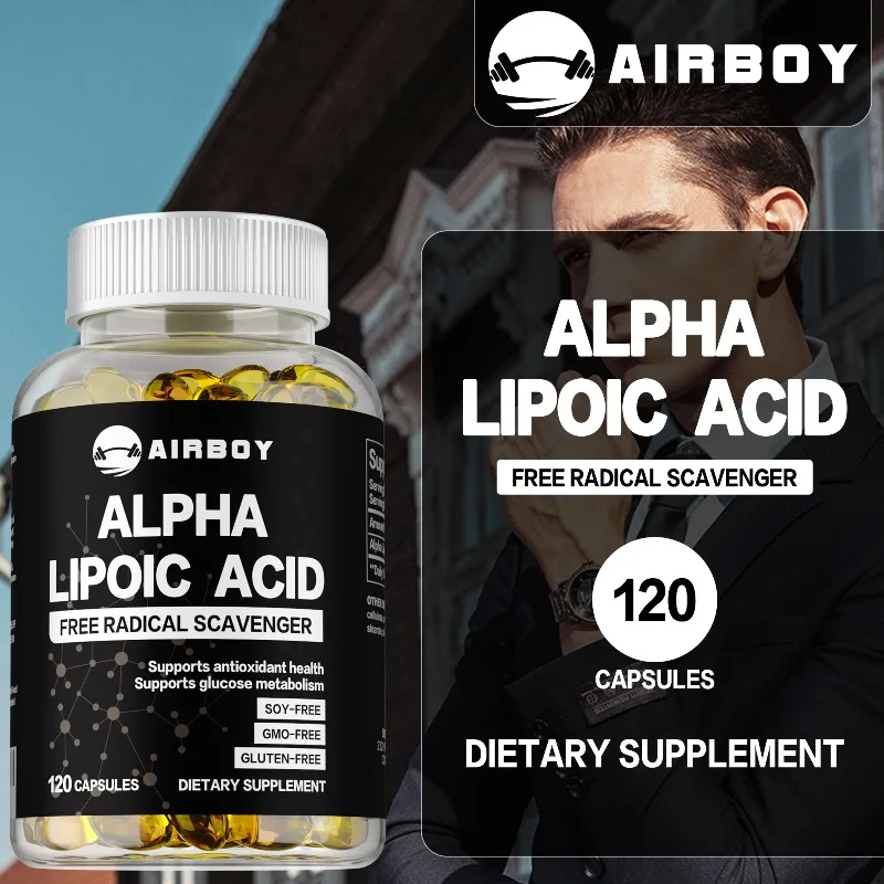 

Alpha Lipoic Acid Softgels - Antioxidant, Improves Metabolic Disorders, Protects The Nervous System, Anti-inflammatory