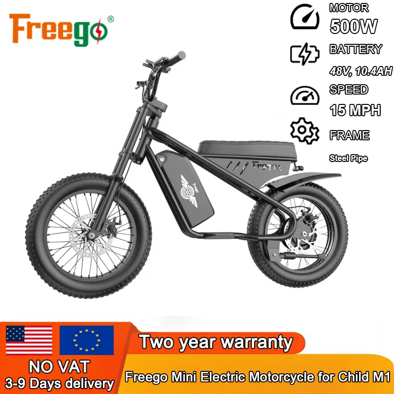 

Mini Electric Bicycle Mountain 16Inch Fat Tire 800W 48V 10.4AH Battery City E Bike Electric Motorcycle for Child