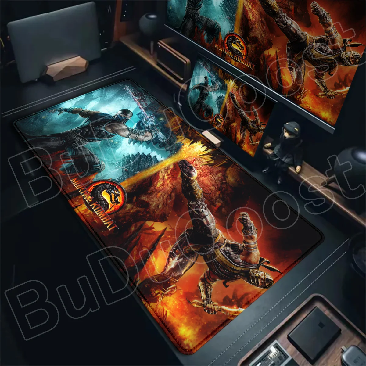 Office Notebook Decoracion Table Rugs Game M-Mortal Kombat Mouse Pad HD Printing E-sport Gamer Cabinet Mat 900x400mm 3D fighting