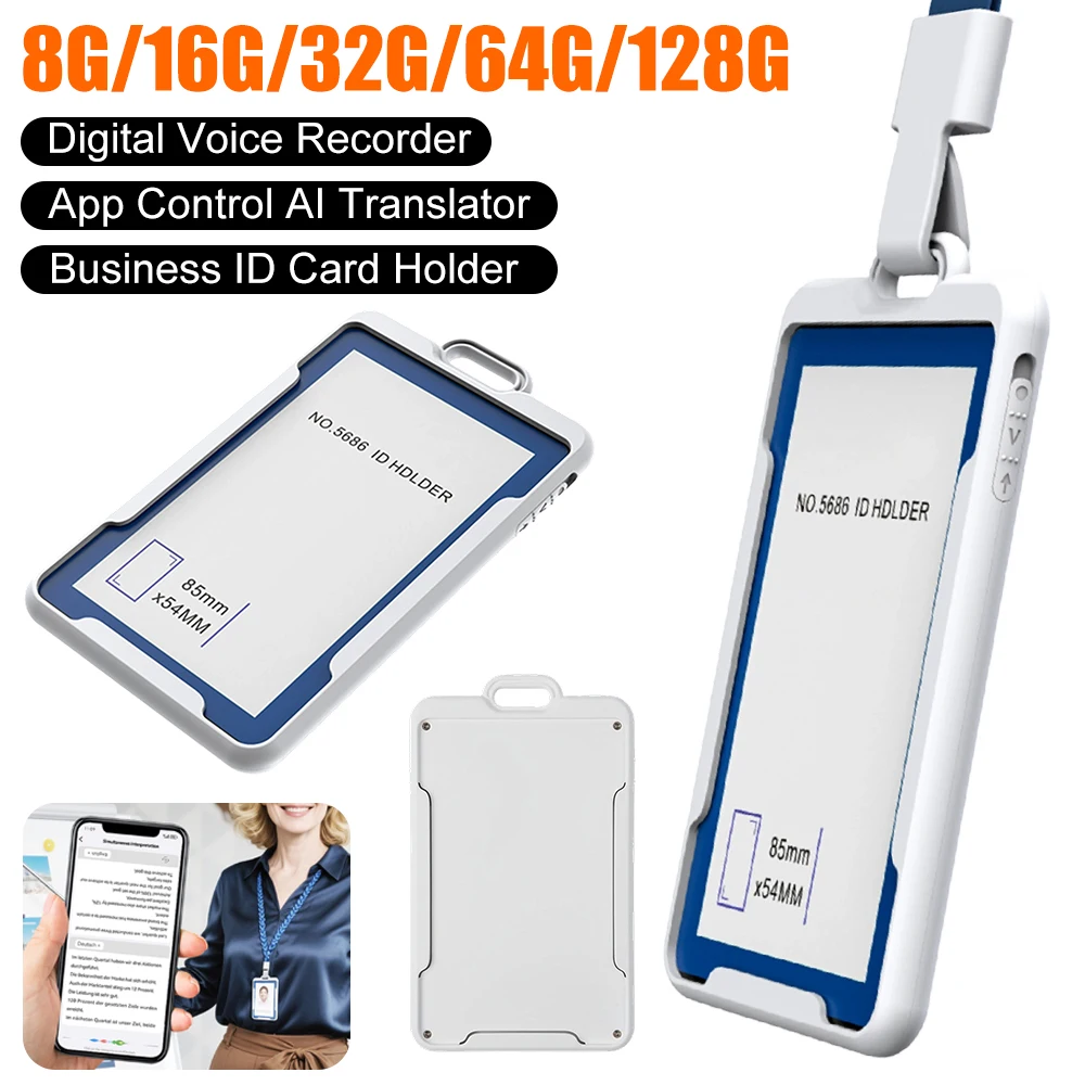 AI Voice Recorder App Control Portable AI Note Taking Device Support Summarization & Mind Map for Meetings Lectures Interviews