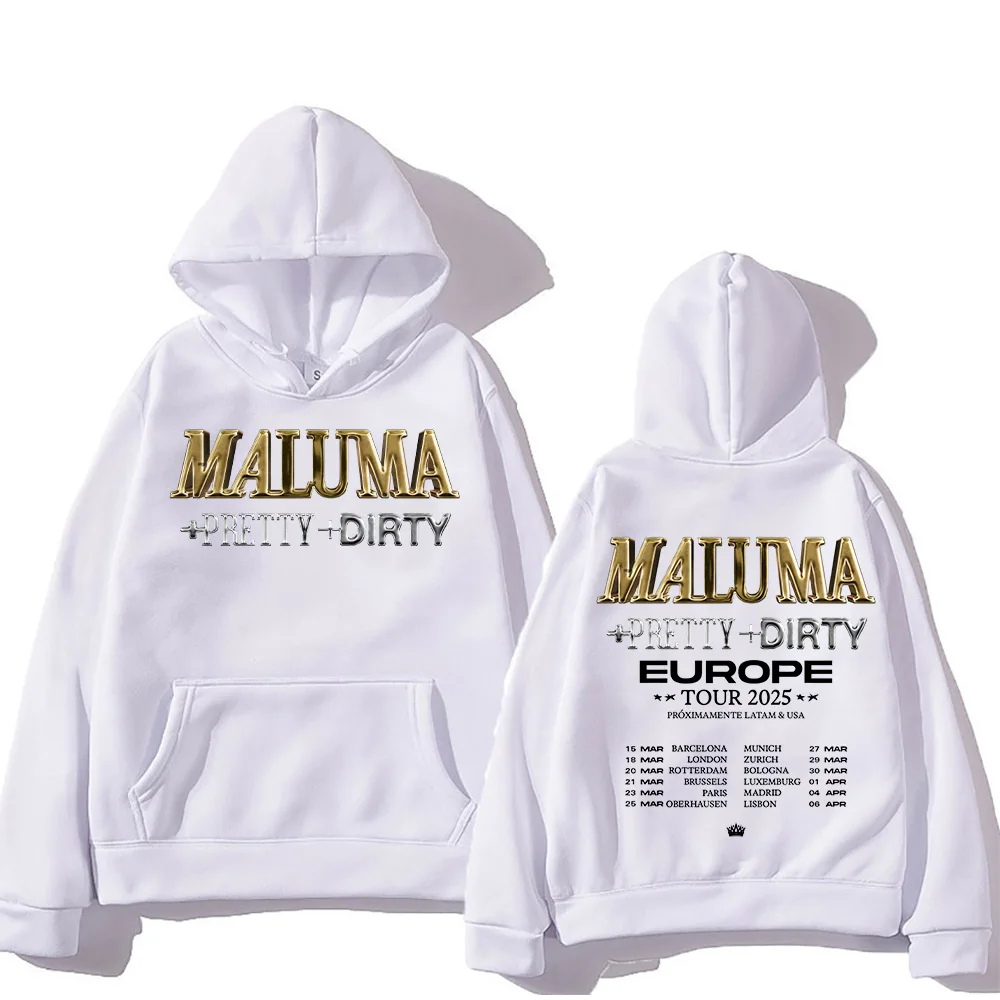 

Maluma Europet Tour 2025 Print Hoodies Men's Hip Hop Fashion Clothing Sweatshirts Fashion New Unisex Pullovers Casual Streetwear
