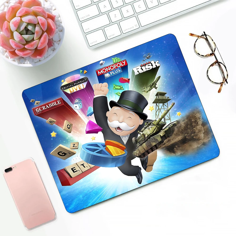 Cute Cartoon Monopoly Gaming Mouse Pad XS Small Mousepad For PC Gamer Desktop Decoration Office Mouse Mat Deskmat Rug