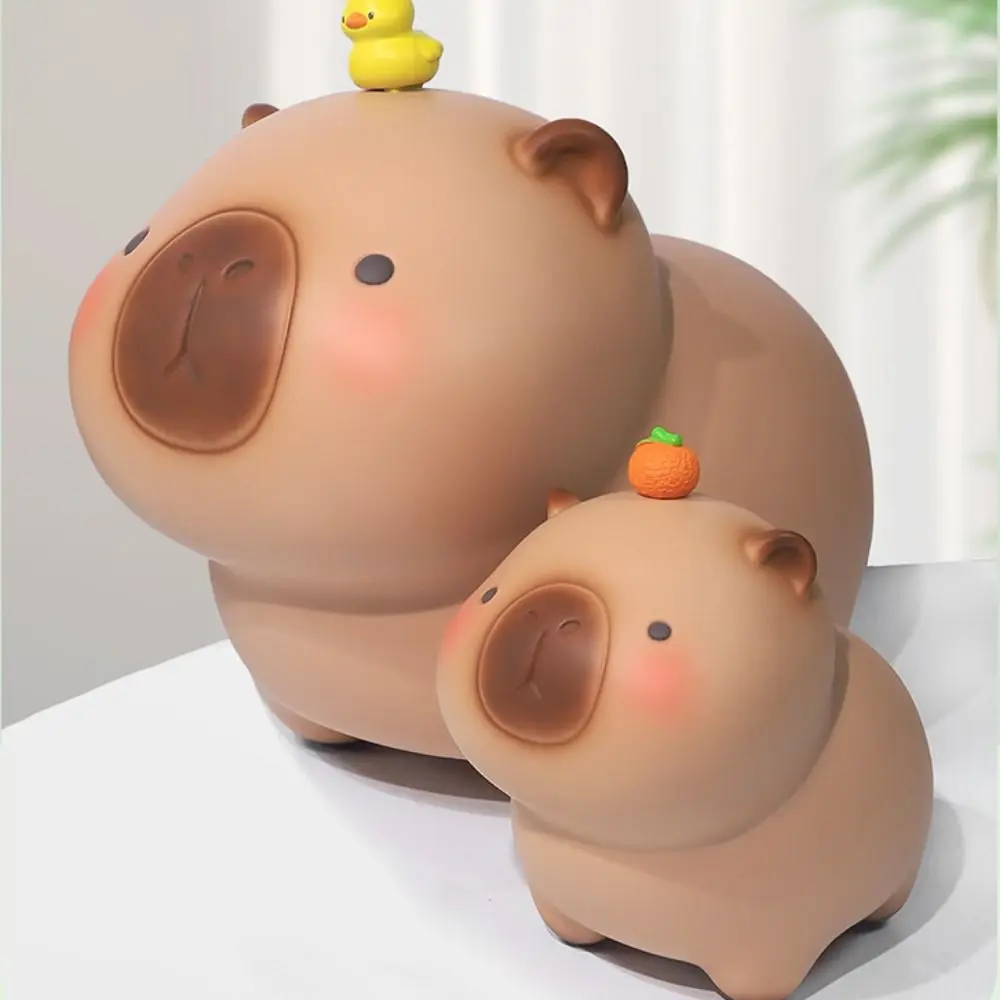 Capybara Capybara Piggy Bank Vinyl Waterproof Crayon Capybara Piggy Bank Large Capacity Decorative Safe Deposit Box Coins Cash