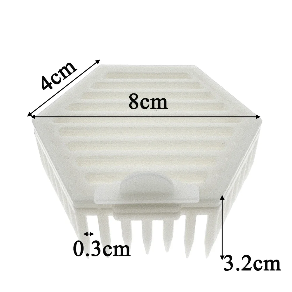 20PCS Bee Rearing Cage Introduction  Queen Honey Colony Hexagonal Plastic Press Push In Catcher Apiary Beekeeping Supplies