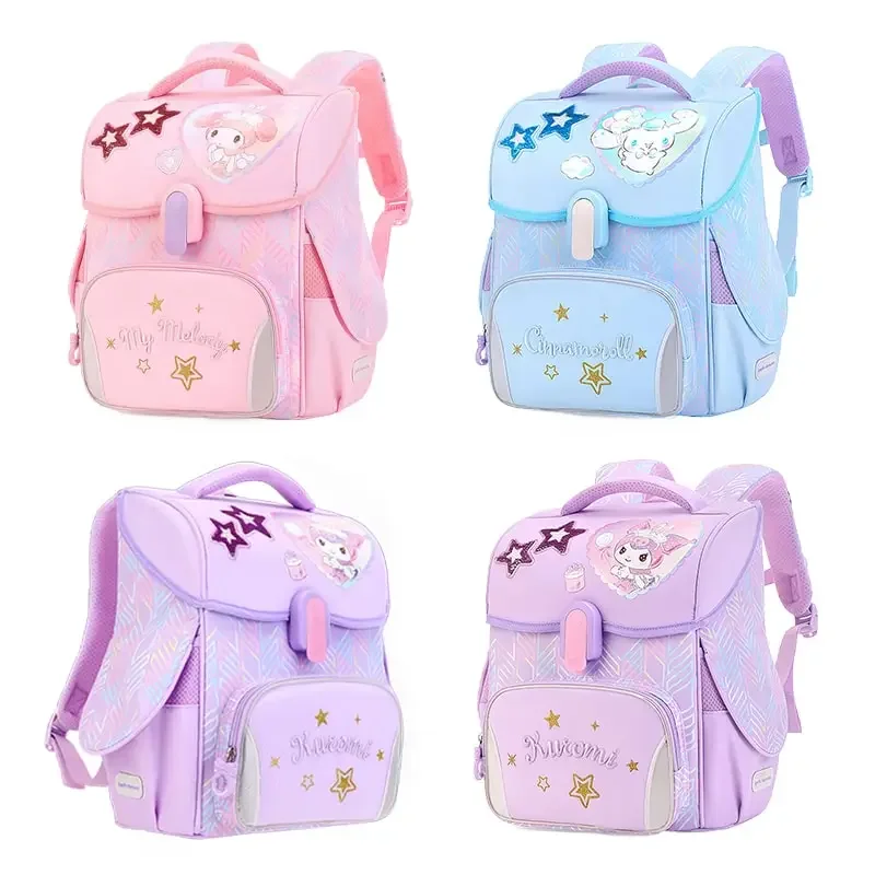 

Sanrioed Anime Kuromi Melody Cinnamoroll Large Capacity Backpack Cute Schoolbag Cartoon Student Stationery Shoulder Bag Gift