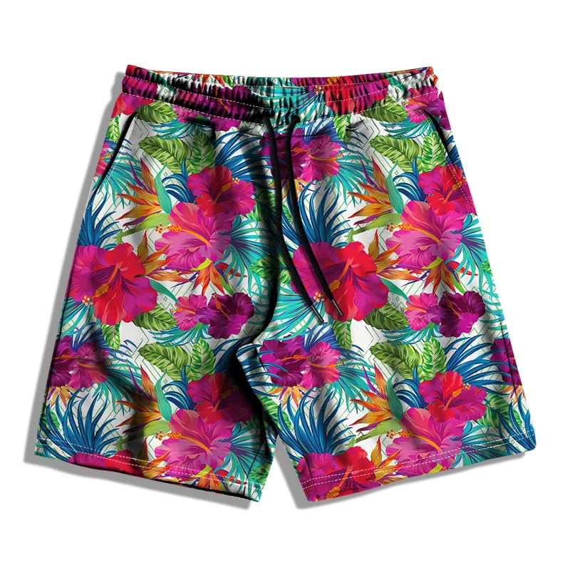 زهرة الأزهار ثلاثية الأبعاد طباعة هاواي مجلس السراويل الرجال المتضخم تصفح الشاطئ السراويل الرياضية ملابس السباحة المايوه جذوع الاطفال الملابس