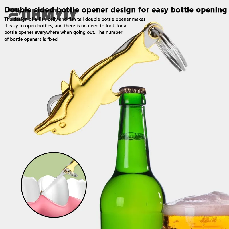 1PCS Stainless Steel Toothpick Beer Opener Portable Multifunctional Mini Household Folding Gift Tool Putdoor Portable Gadgets