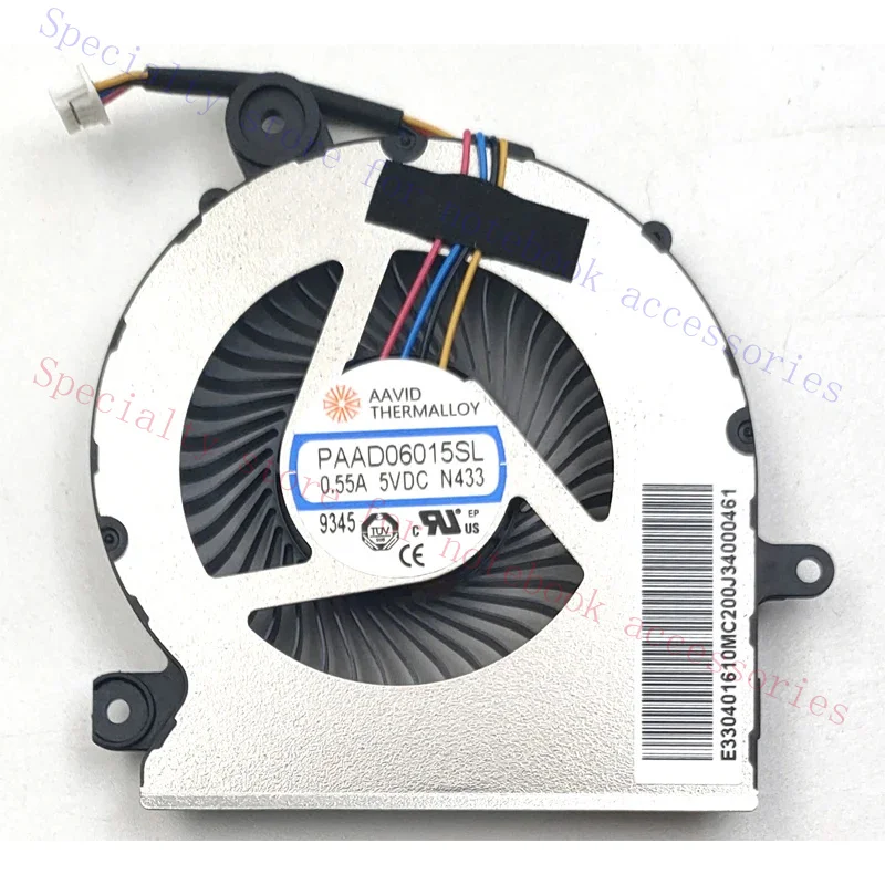 New For MSI GF65 GF65 Thin 10SD 10SDR 10SE 10SER 9SD 9SE 9SEX 9SEXR Series Laptop CPU Cooling Fan PAAD06015SL-N433