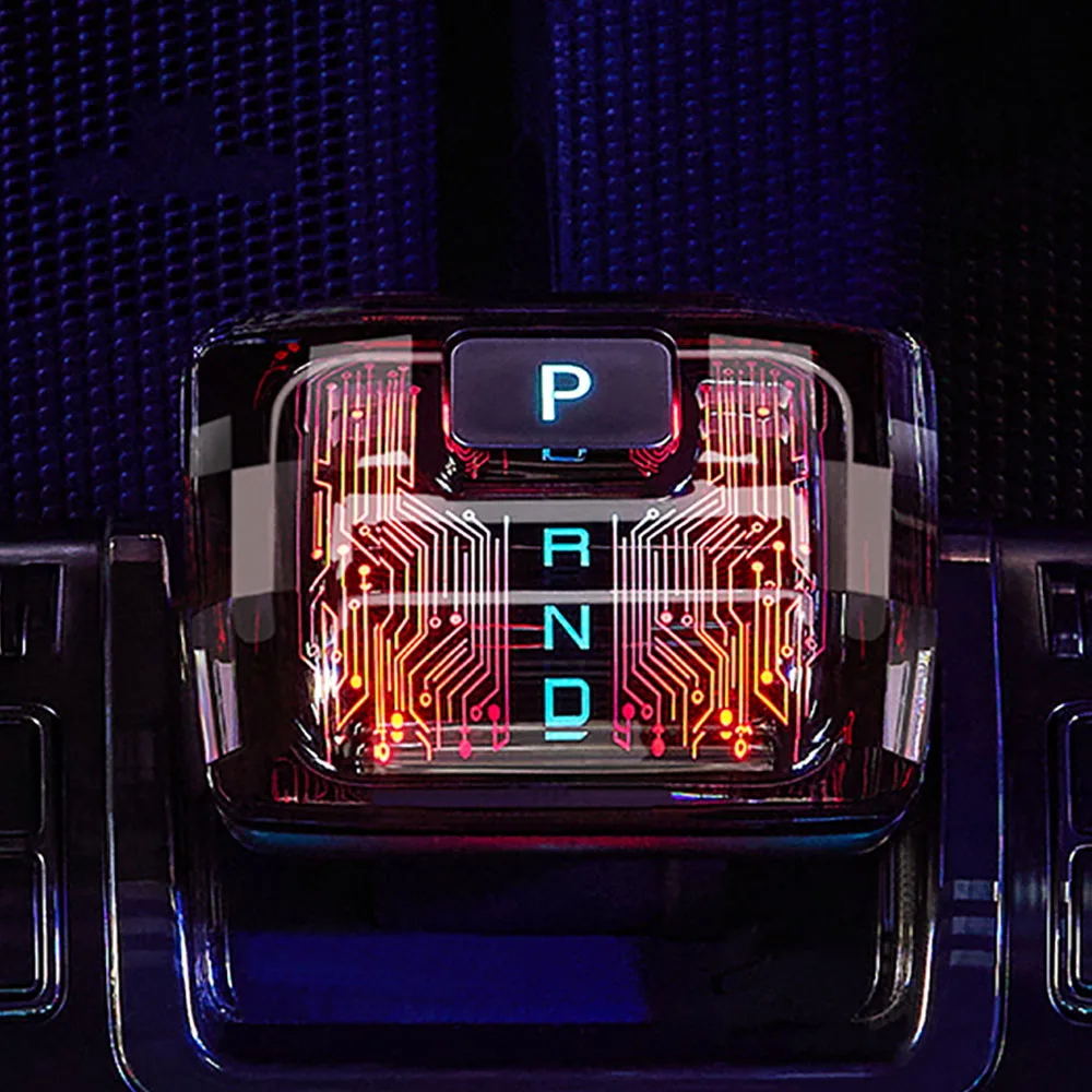 سيارة كريستال والعتاد التحول الخيال العلمي مضيئة والعتاد التحول وحدة التحكم المركزية تعديل الملحقات ل BYD المعادلة ليوبارد 5 2023-2025