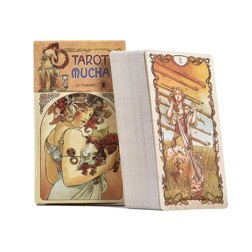 Tarot  Mucha Russian Tarot Cards for beginners.Russian PDF Guide