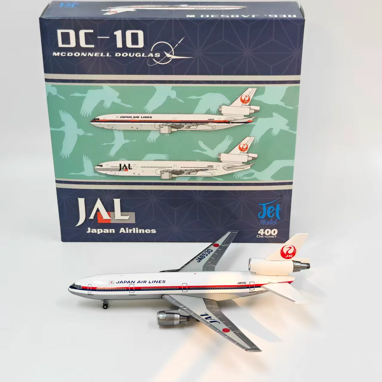 Литая под давлением модель самолета JAL McDonnell Douglas DC-10 в масштабе 1:400 пассажира JA8530 JA8532 из сплава
