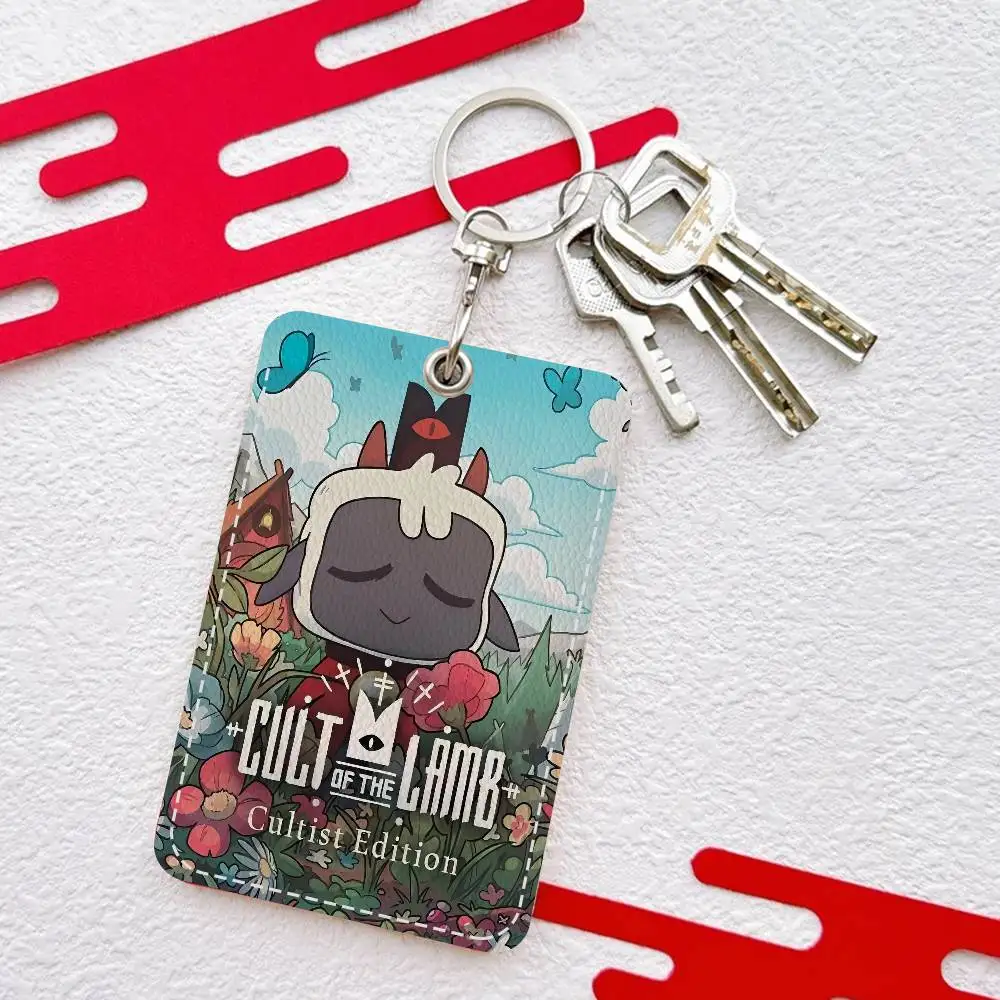 C-Cult O-Of T-The L-Lamb V-Video Game Personalised Holder Suitable for Bank card Bus Card Wallet Card Case Badge Holder Keychain