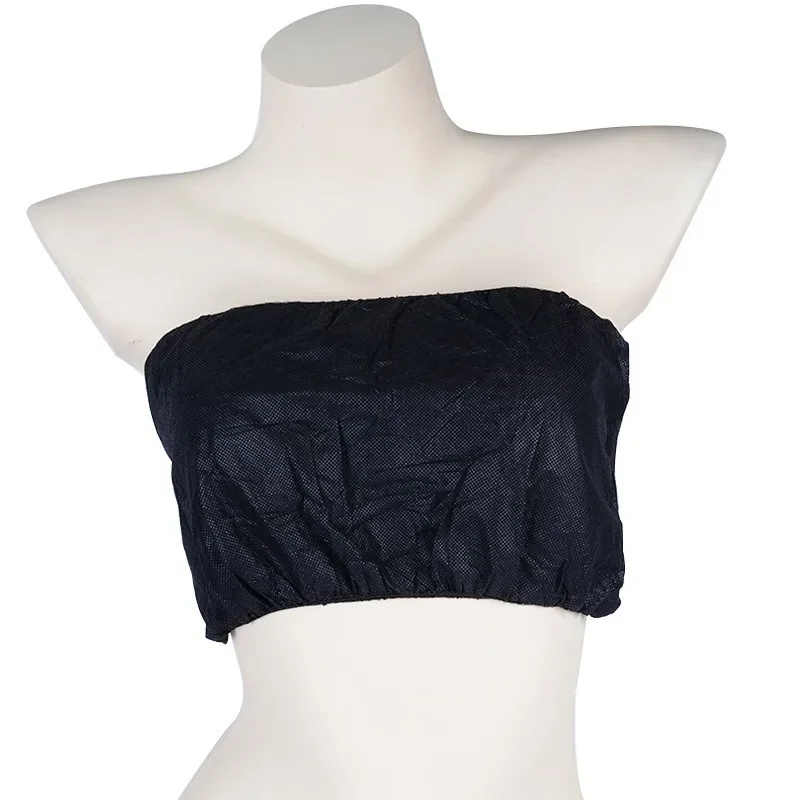 50 Pcs Beauty Salon Massage Chest Wraps Non-Woven Fabric Bras Sauna SPA Disposable Bras Sauna Underwear image 6