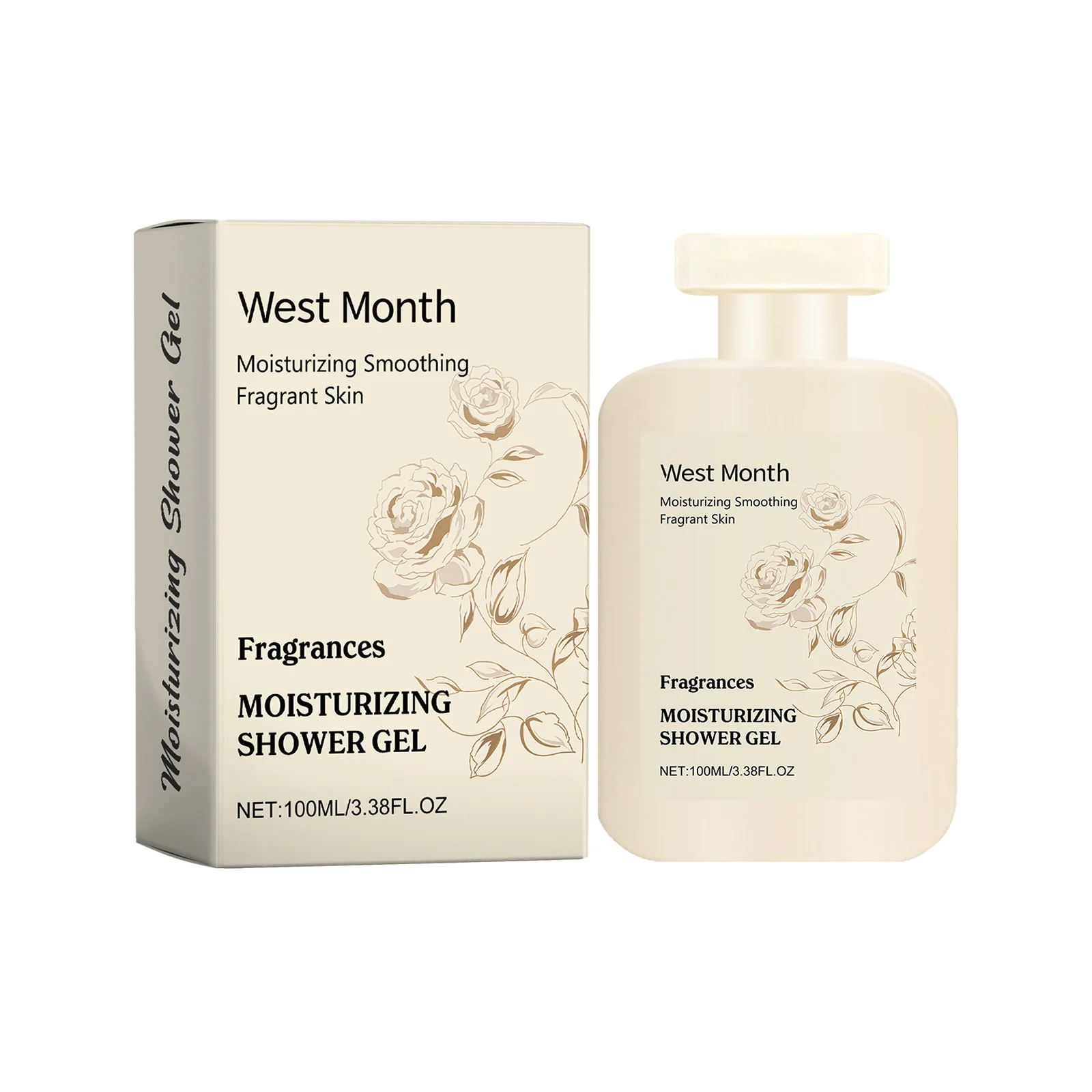 100ml Fragrance Body Shower Gel Skin Smooth Exfoliating Cleansing Pores Repair Dry Rough Skin Refreshing Bath Lotion