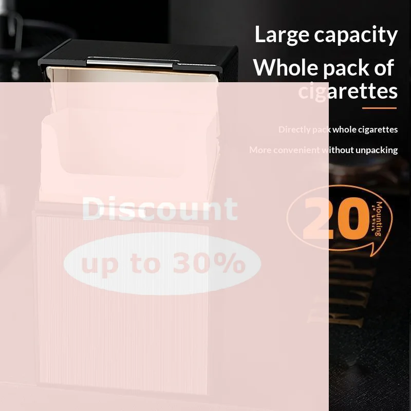 [Metal Cigarette Case 20 Cigarette Capacity Crush Proof For Daily Commute Outdoor Use]