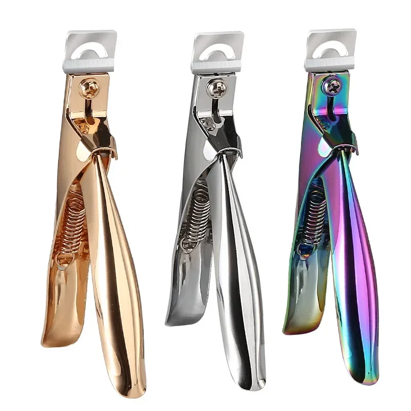 Fake Nail Cutter Professional Nail Clippers Straight Edge Acrylic Nail Clipper Tips Manicure Cutter Guillotine Cut False Nails