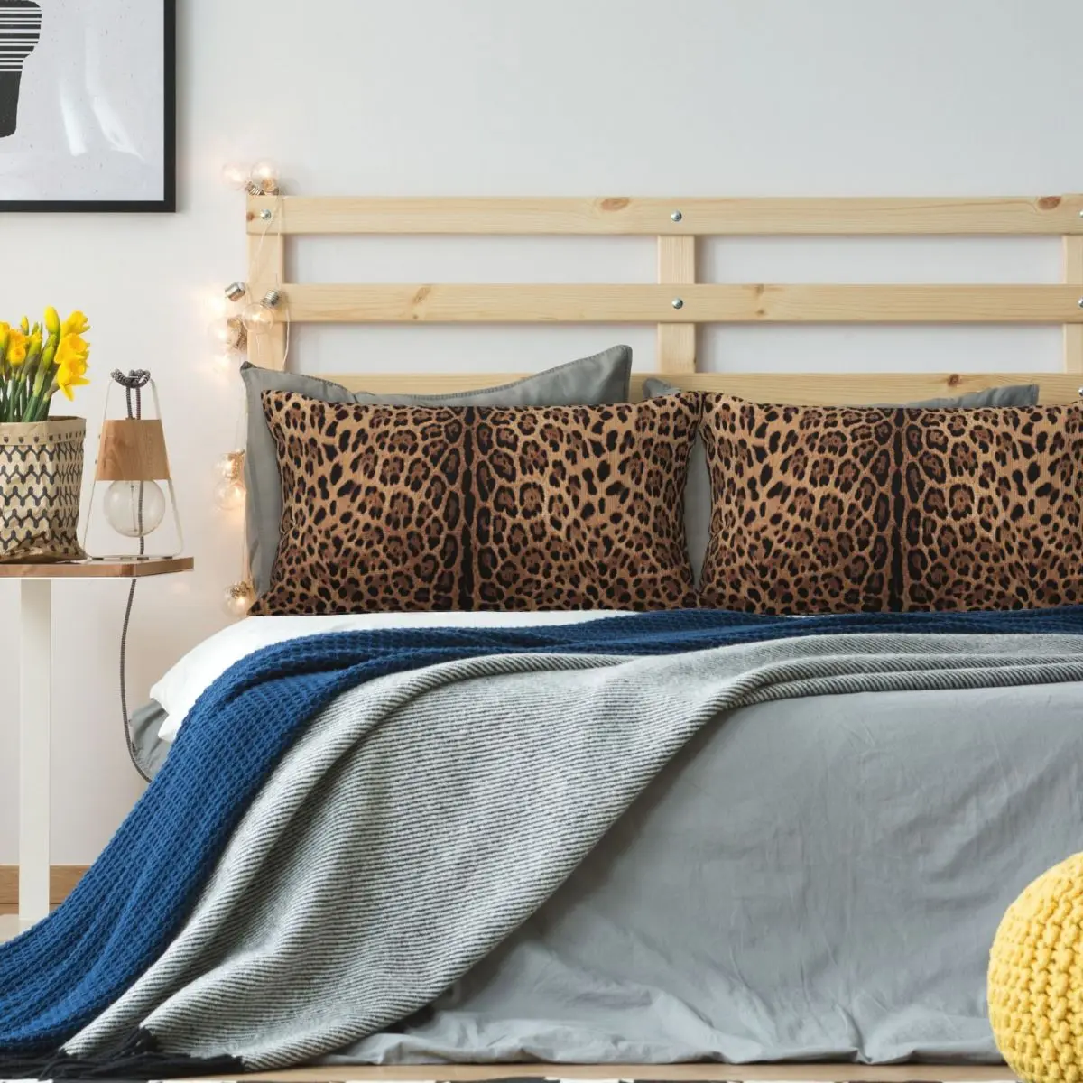 Leopard Print Skin Rectangle Linen Pillowcase Cushion Cover Polyester Decorative Bed Home Comfort Throw Pillow