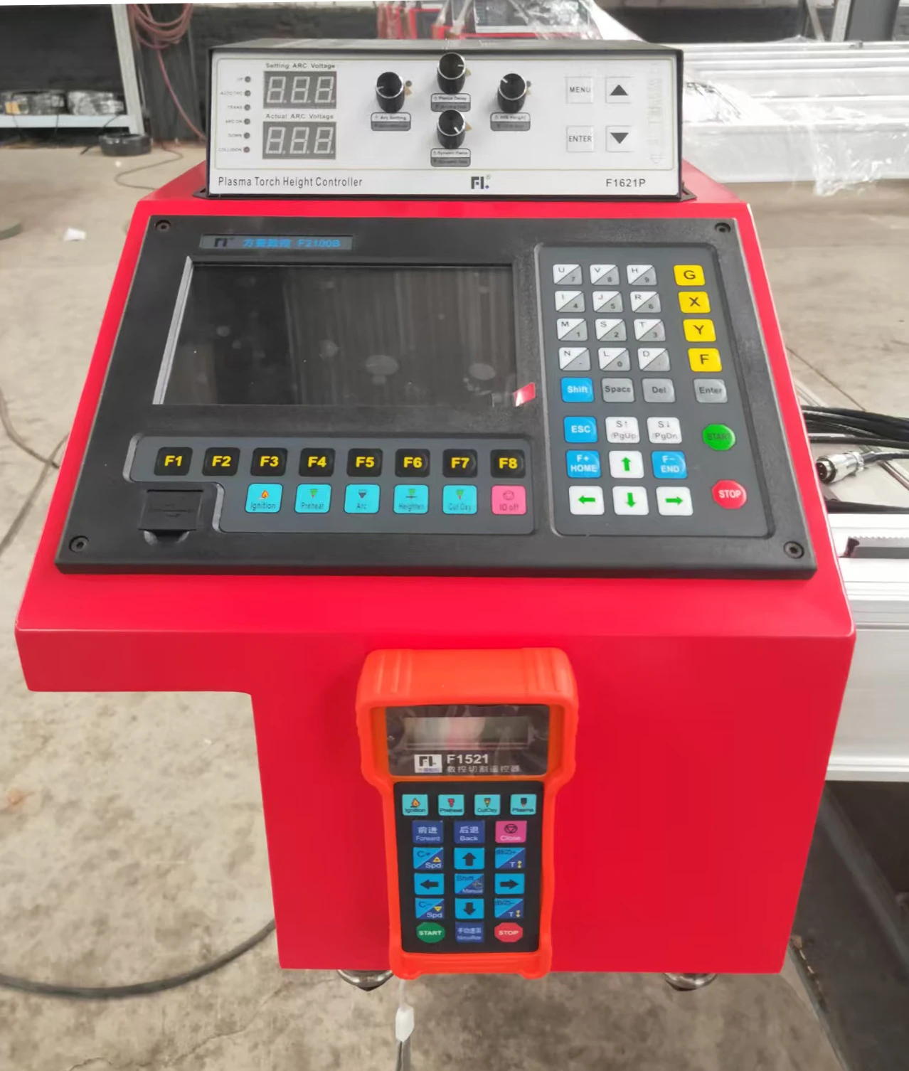 F2100B CNC Operating System, 2-axis 7-inch Monitoring 800 * 480 CNC Controller, Used for CNC Plasma Cutting Machine