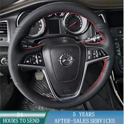 Customized Car Steering Wheel Cover Hand Sewing Microfibre Leather For Opel Insignia 2008-2013 Astra (J) Cascada Mokka 2012-2019