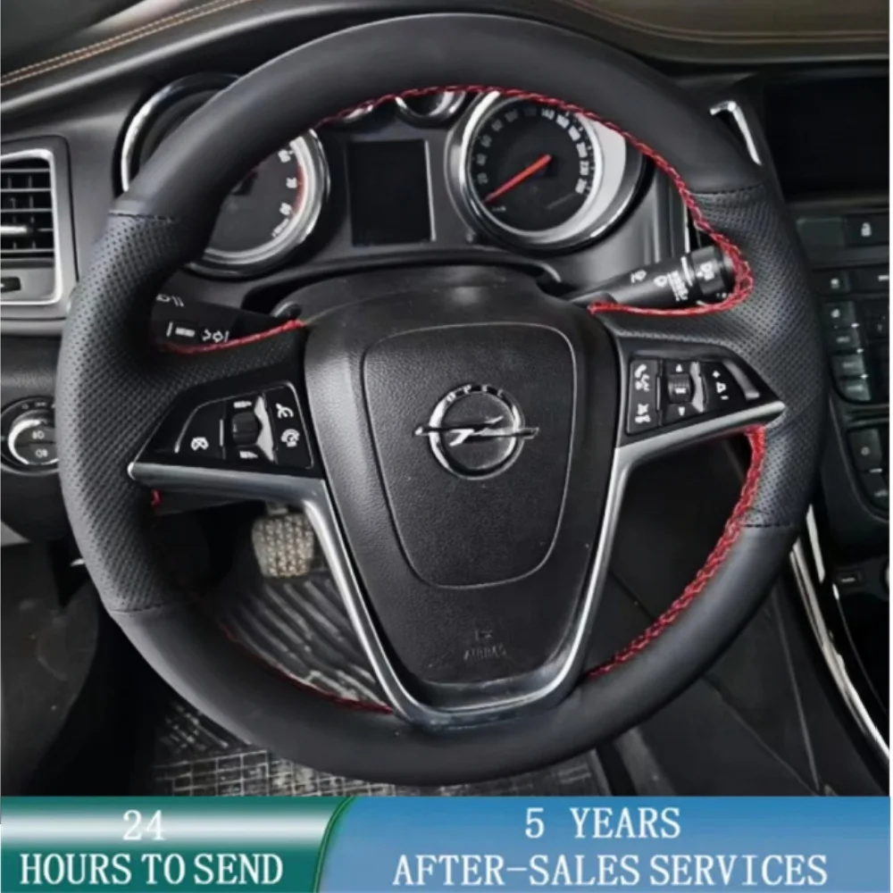Customized Car Steering Wheel Cover Hand Sewing Microfibre Leather For Opel Insignia 2008-2013 Astra (J) Cascada Mokka 2012-2019