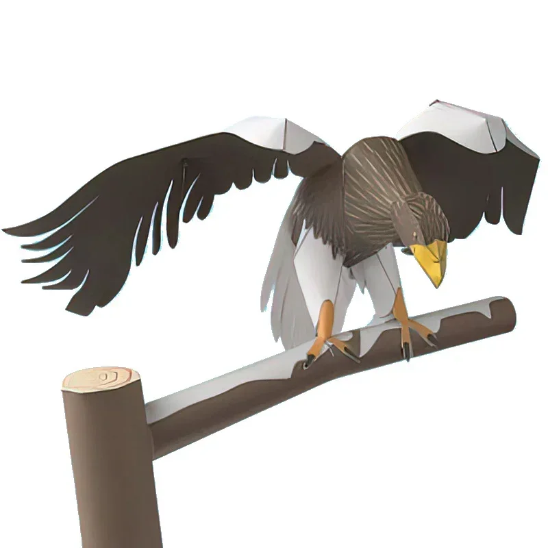 

Стеллер's Sea Eagle Origami Art Mini 3D Складная бумажная модель Papercraft Фигурка животного DIY Дети Взрослые игрушки ручной работы QD-283