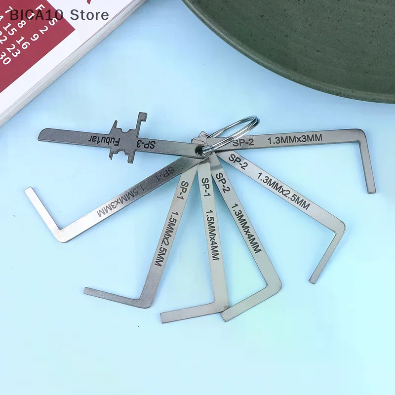 High Quality Practical 7 In 1 Tension Tool Full Set Lock Tool Replacement Turning Tool Double Head Tension Wrench Tool
