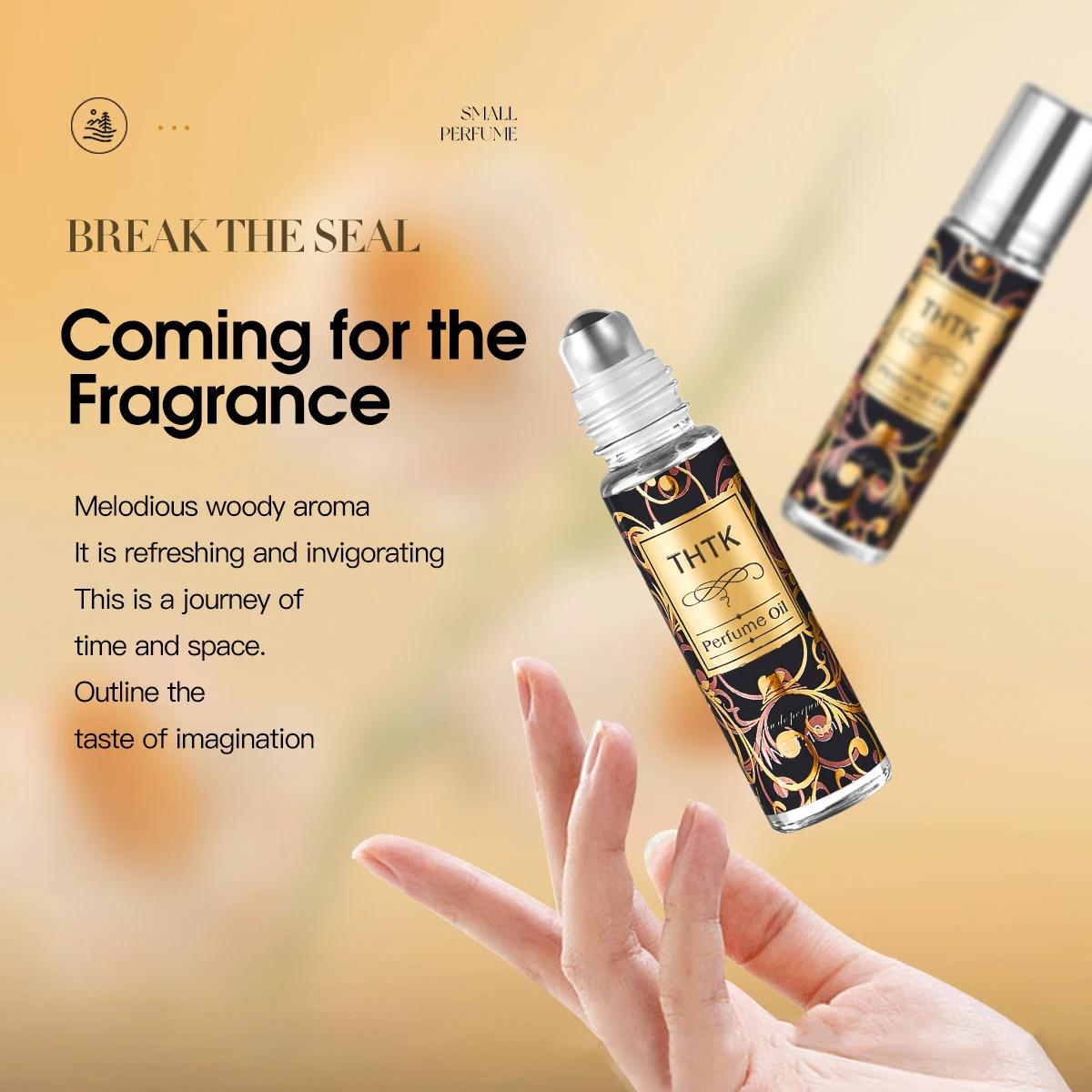 8-delig feromoon langdurig parfum voor heren en dames, frisse romantische geur, bloemengeur. Er is een zwakke rozengeur rond, Charmi