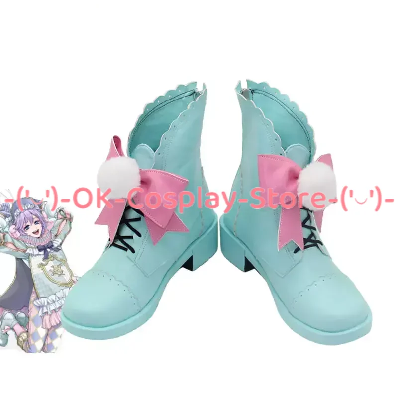 

Epel Cosplay Shoes Twisted Wonderland White Rabbit Celebration in the Rose Kingdom PU Shoes Party Boot Cosplay Prop Custom Made