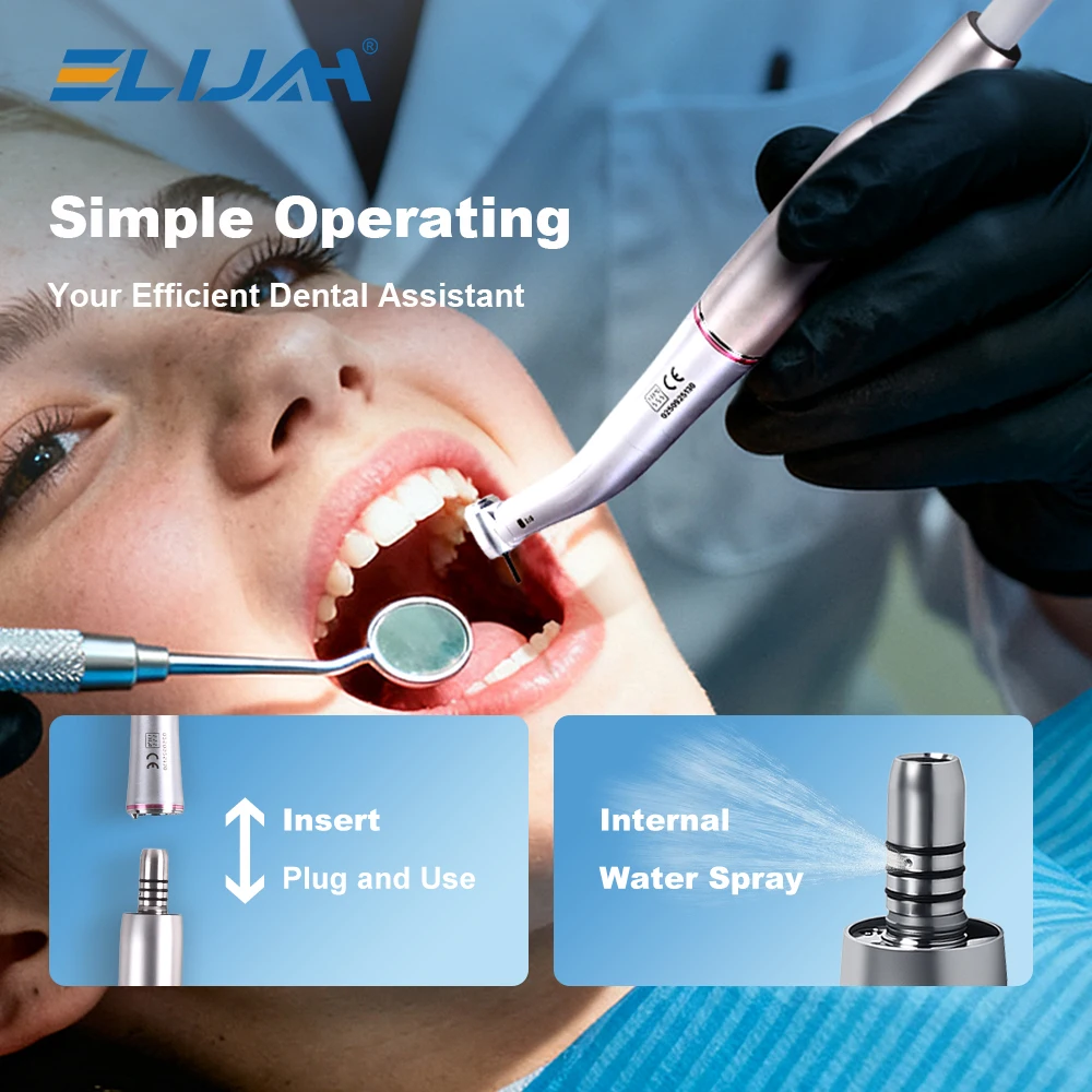 ELIJAH S-200 Electric MotorHigh Speed LED Brushless Motor Dental Micromotor Dentist Low Speed Handpiece Dentistry Equipment
