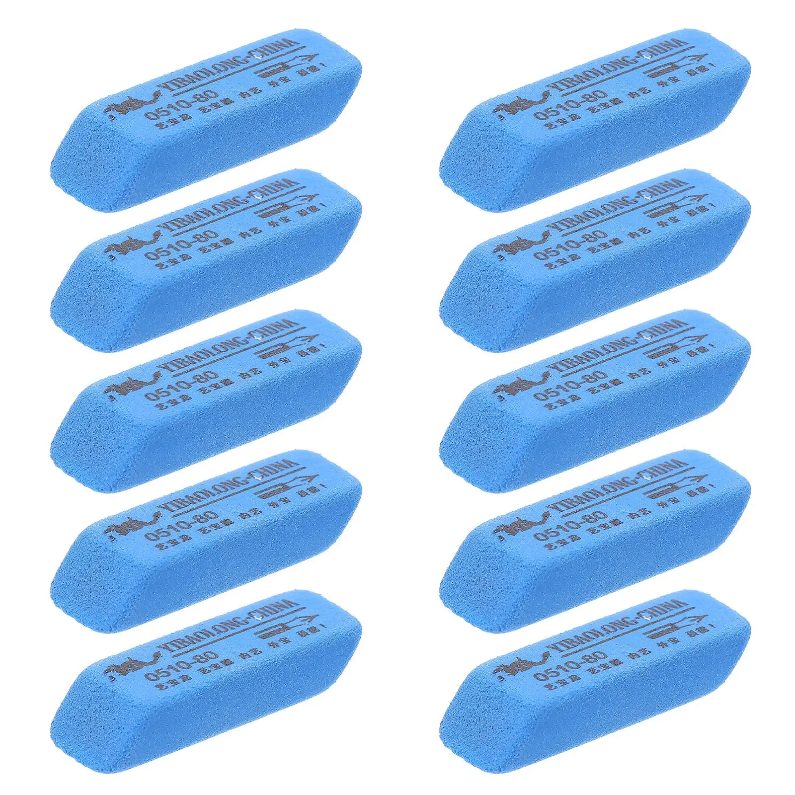 

10pcs Durable Fret Erasers for Guitar Strings Fret Polishing Cleaner Blue