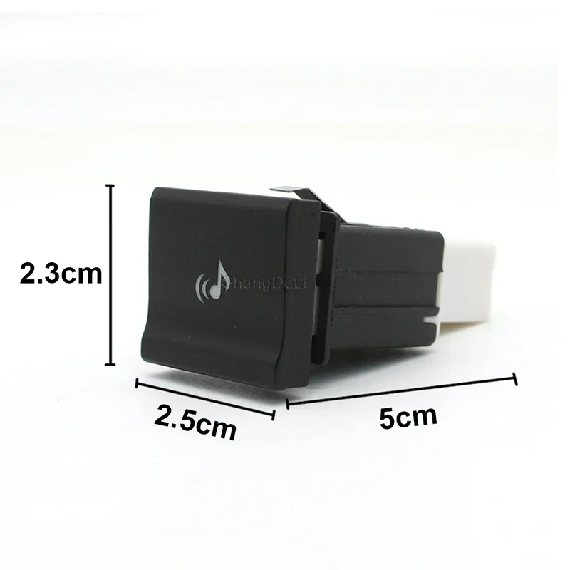 Car Red LED DRL Light Music Radar Car Monitoring Switch Motion Button For Volkswagen Polo 6C 2014 2015 2016