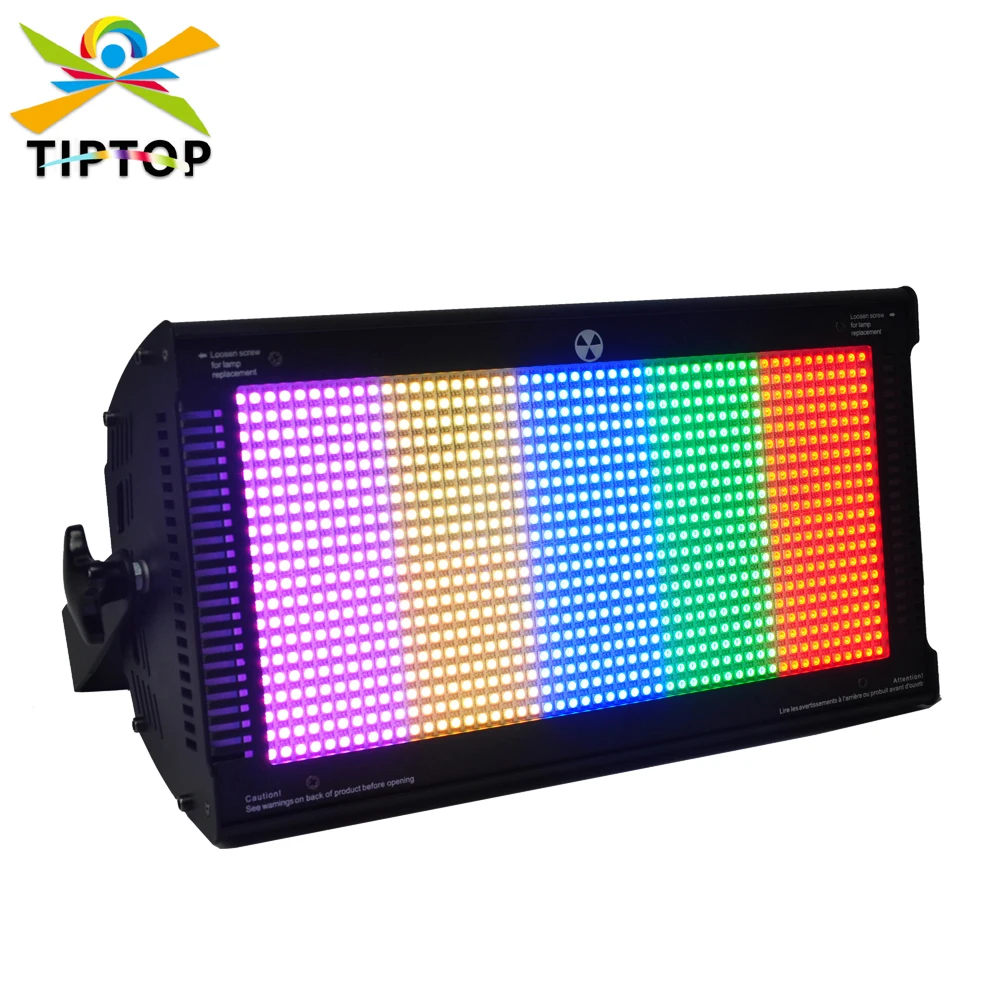 TIPTOP 1000W RGB 5 Zone 3IN1 Color Stage DMX Led Strobe Light Colorful Flash Club Lighting 6/16/31 Channels 3pin/5pin XLR