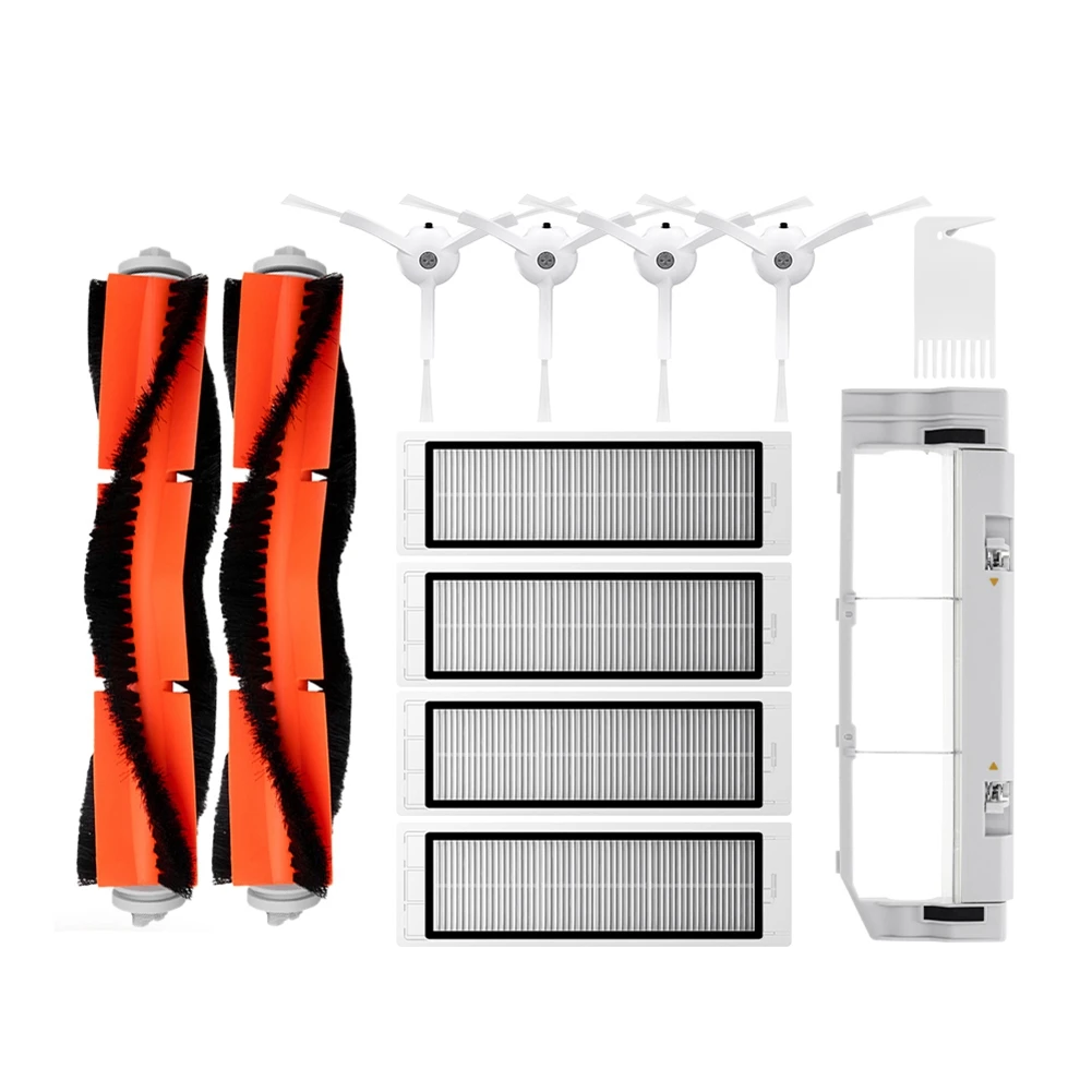 ABUN-Main Brush Vacuum Cleaner Main Brush Main Side Brush Filter For Xiaomi Roborock E4 E5 S4 Max Robot