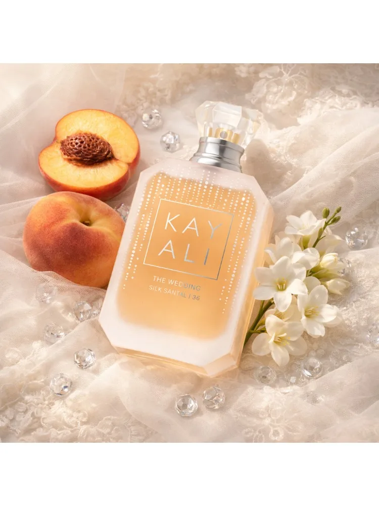 Długotrwały perfum dla kobiet 100ml, zapach szampana, wanilii, praliny, nektaryny, drzewa sandałowego, KAYALI, woda perfumowana, zapach w postaci mgiełki. — 2