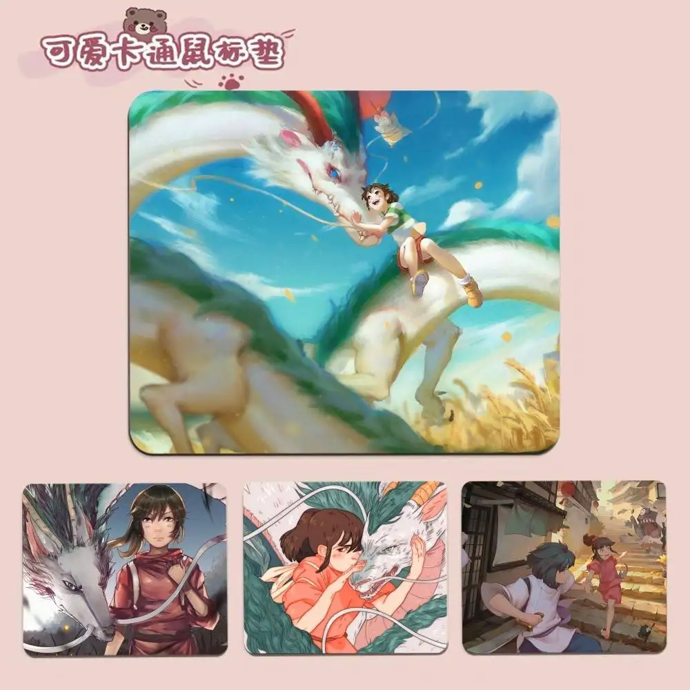 

S-Spiriteds A-Away Anime Film 25x29cm Small Office Student Large Writing Pad Non-slip Cushion Mouse Pad Writing Desk Mats