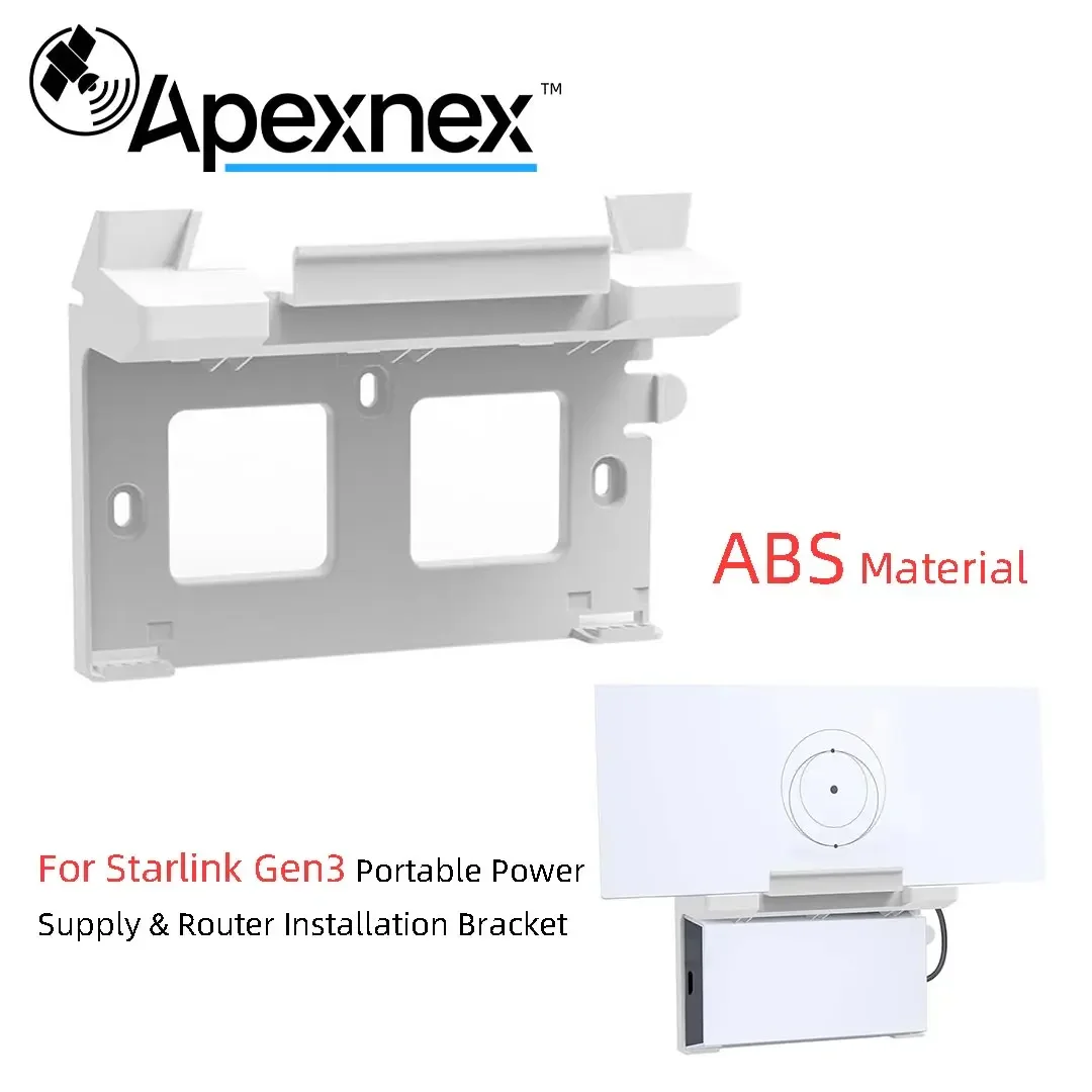 

For Starlink Gen 3 Mount, the Starlink V3 Router Wall Mount - Integrated Router Power Bracket