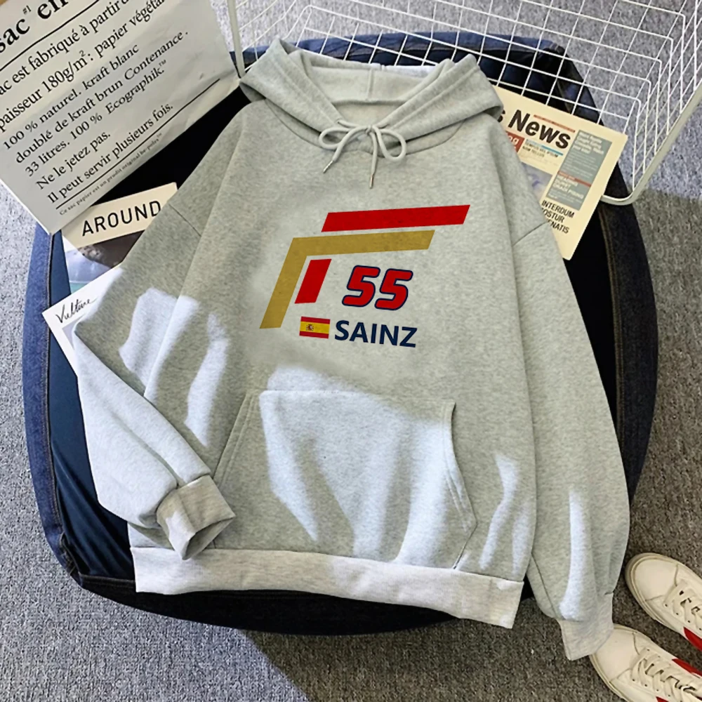 Carlos Sainz hoodies women vintage streetwear y2k aesthetic tracksuit female japanese pulls