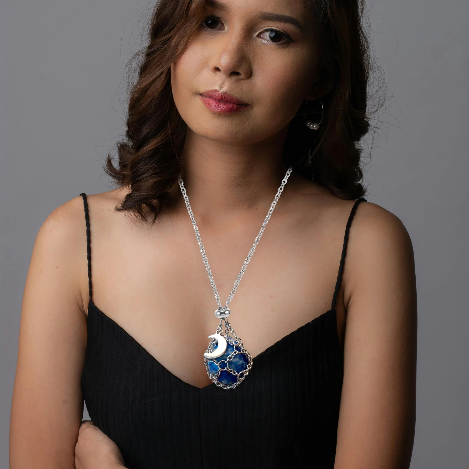 

Trendy Jewelry Stone Holder Cage Necklace Holders Chains for Necklaces Crystals Pendant