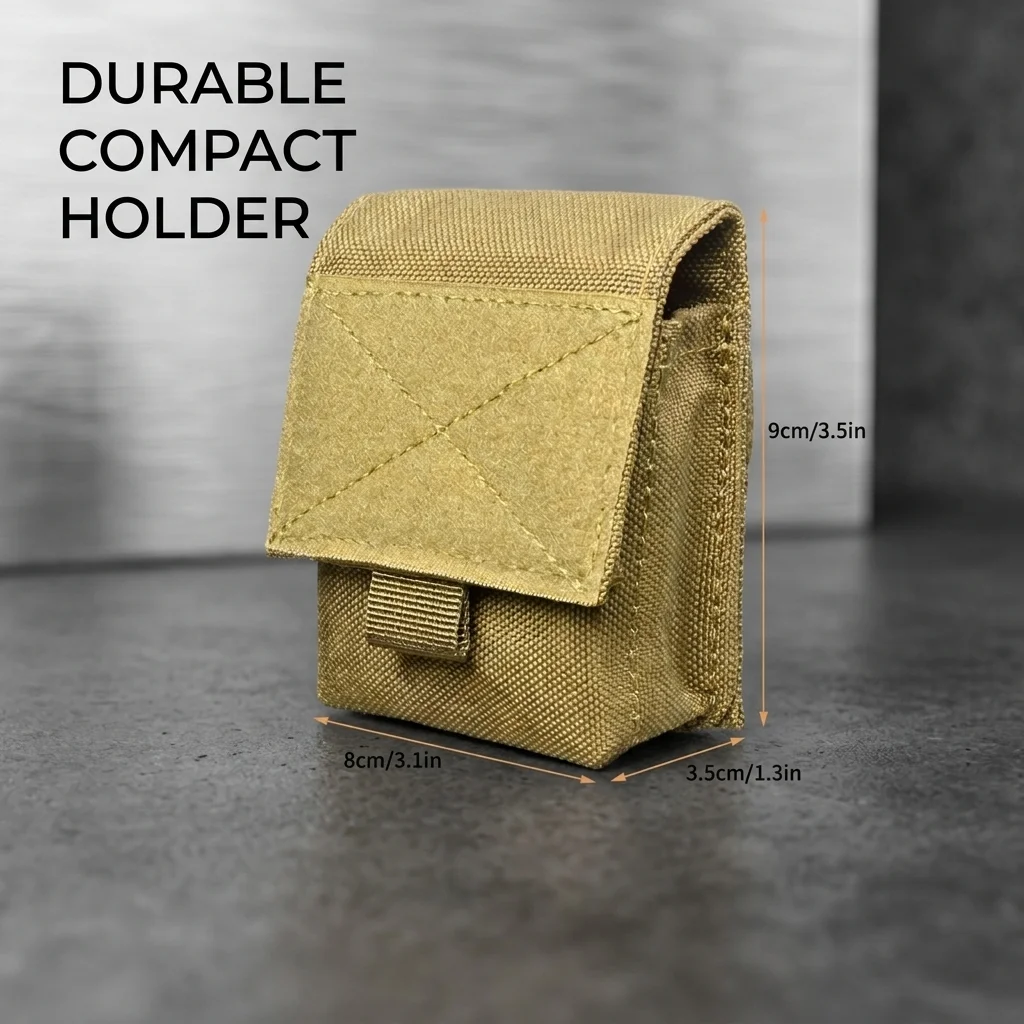

Mini Tactical Molle Pouch Outdoor Waist Belt Bag Compact Utility Gadget Pack for Hunting Camping Hiking Cigarette Case Pouch
