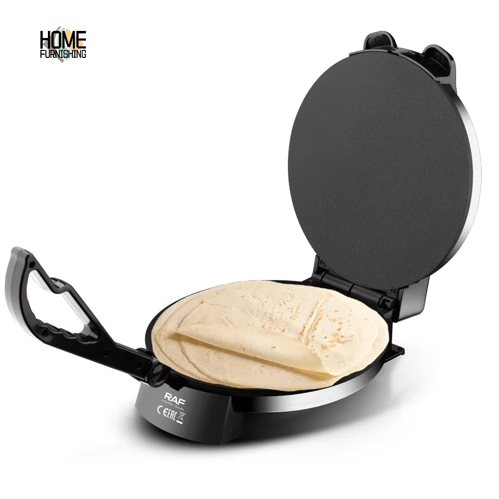 RAF Hot Sale Electric Multifunction Roti Maker Non-stick Crepe Maker Indian style Chapati Maker Tortilla 1800w