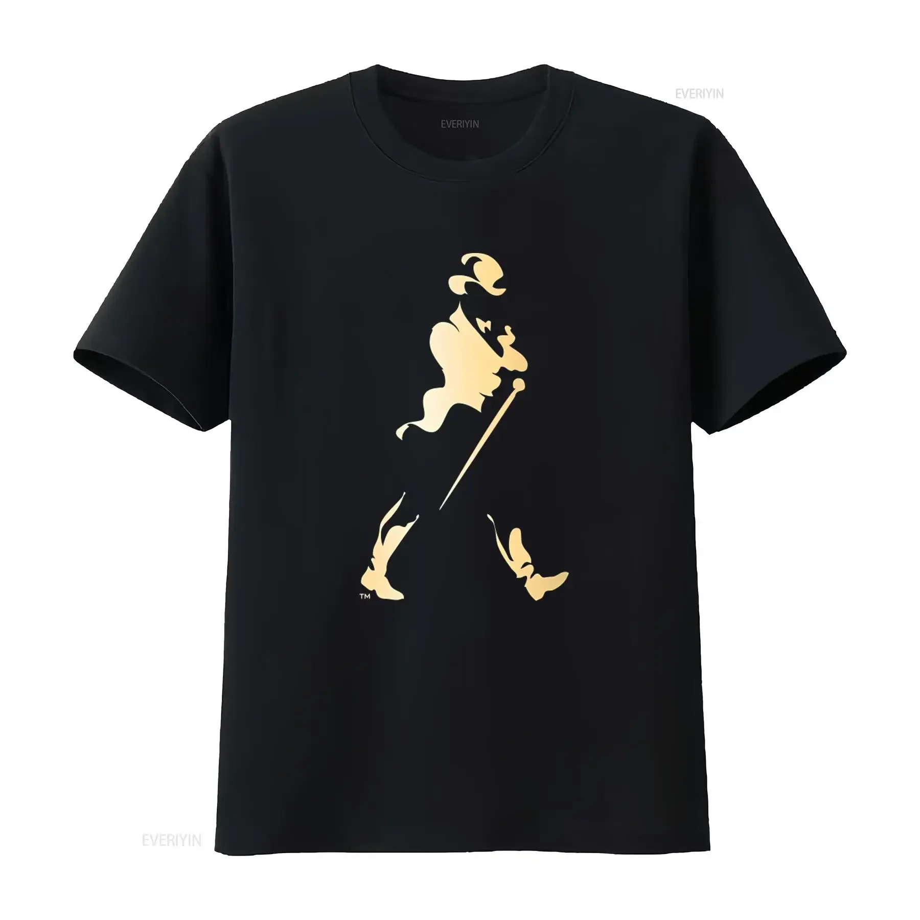 NEUES JOHNNIE WALKER WHISKEY LOGO T-SHIRT, LUSTIGES AMERIKANISCHES T-SHIRT, GRÖSSE S 5XL, Vintage, gewaschene Designerkleidung, leicht atmungsaktiv, stilvoll