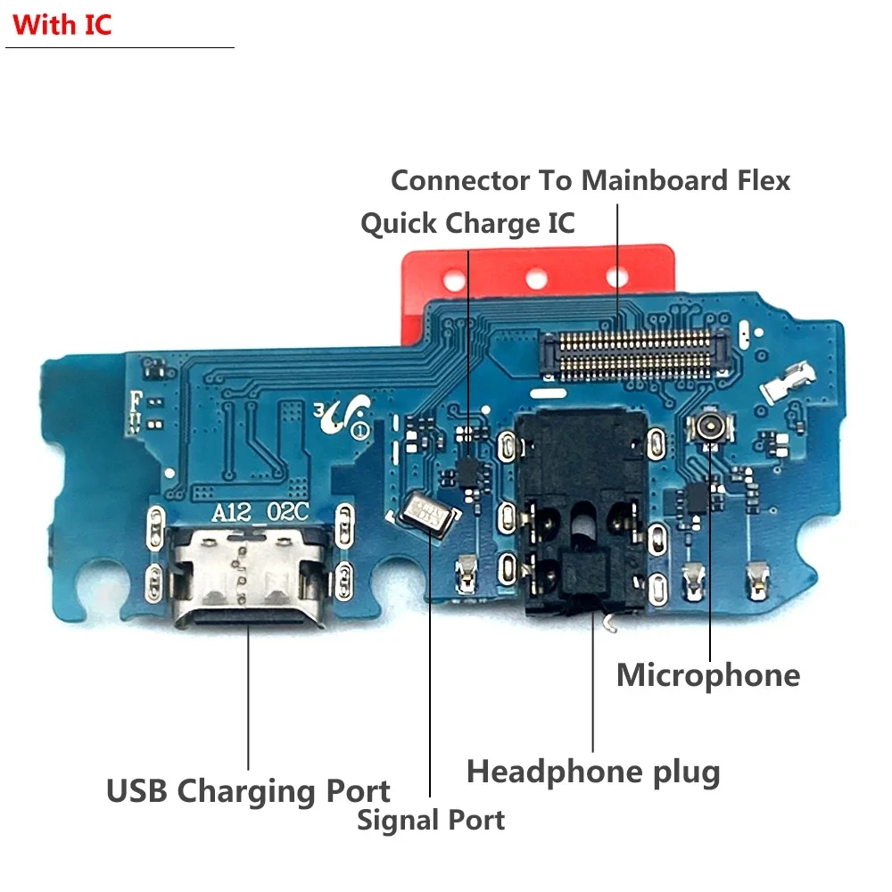 Iinsumo-conector de base de carga USB, Cable flexible para Samsung A02, A12, A02s, A03s, A03 Core, A13, A22, A32, 4G, 5G, A04