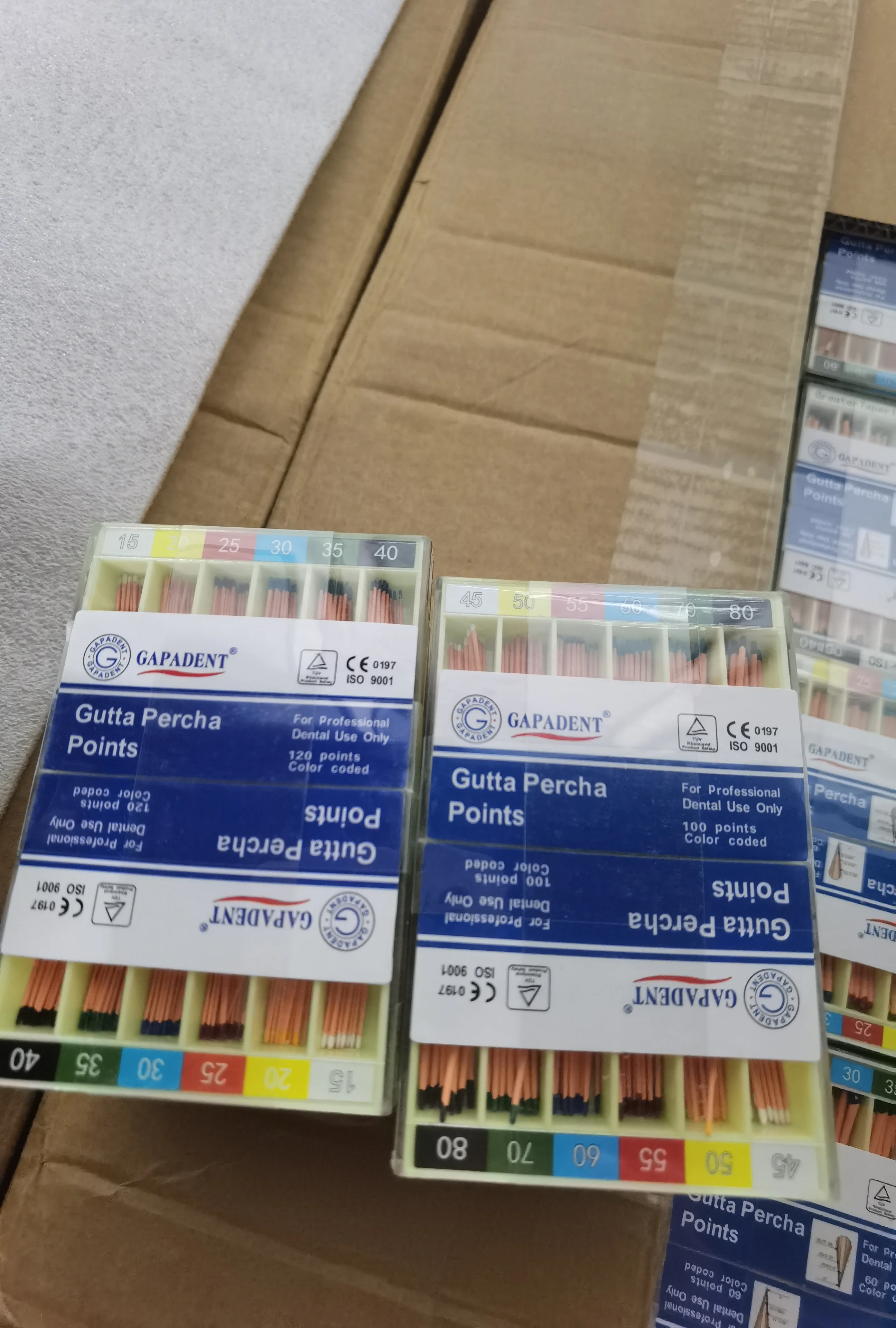 10 Boxes Dental Gutta Materials Percha Root Points PP GP Dental gutta percha point GP 02 04 06 root canal filling material