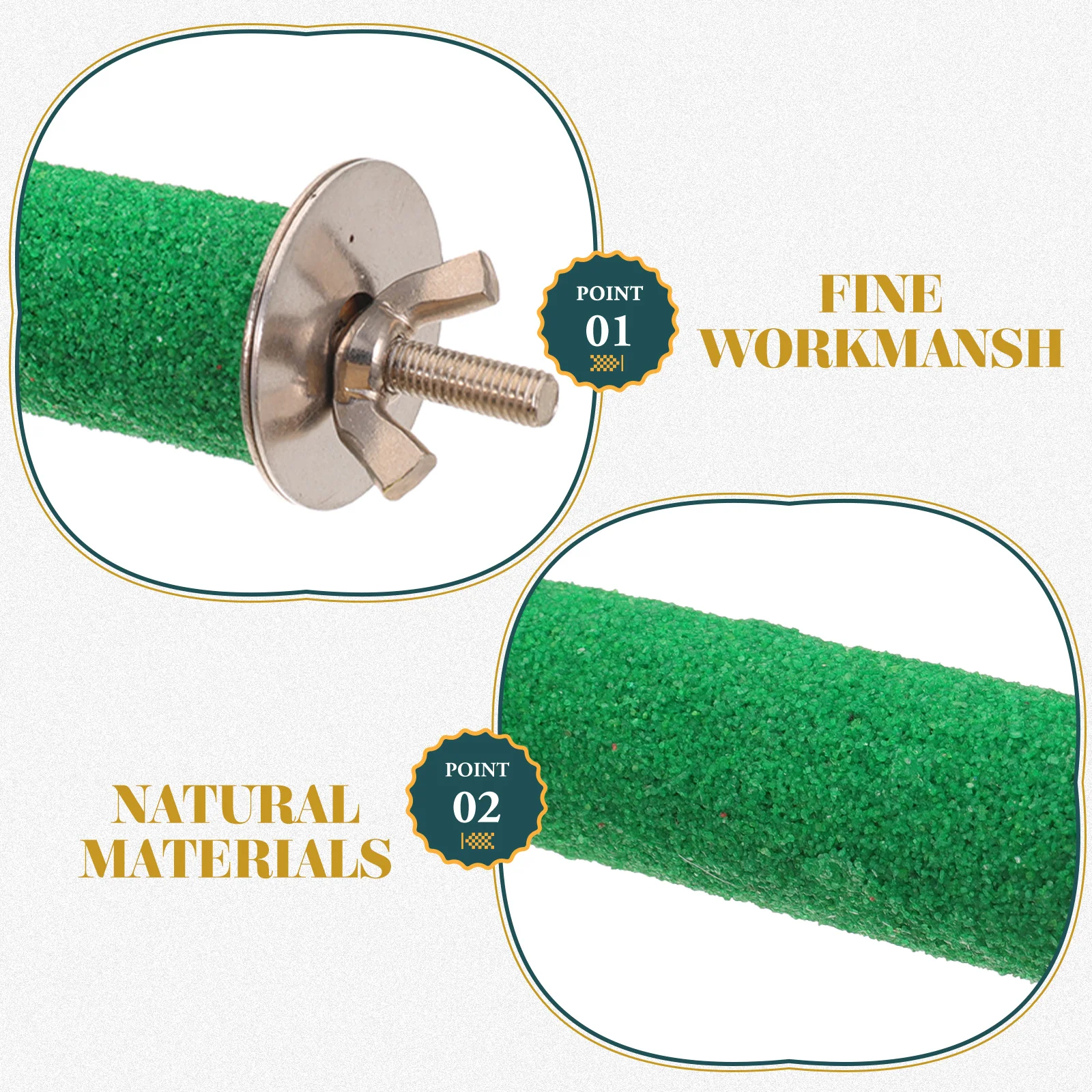 

3pcs Parrot Perch Stands Beautiful Color Easy Install Cage Materials Bird Toys Long Tail Play Bamboo Pet Stand