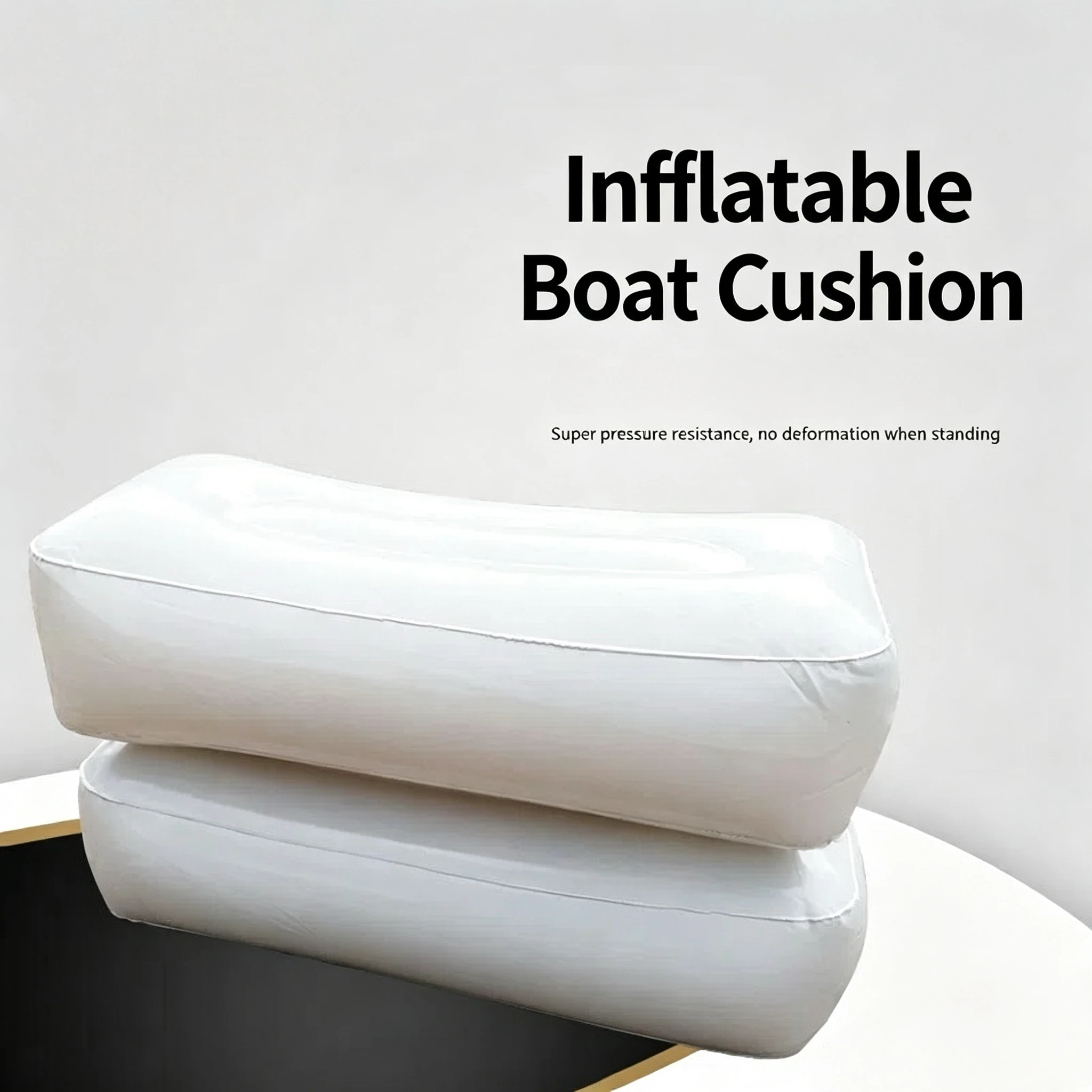 Thickened PVC Inflatable Seat, Single Person Cushion for Fishing Boat, Kayak, Rubber Boat & Net Boat, Outdoor Summer Use - view 4