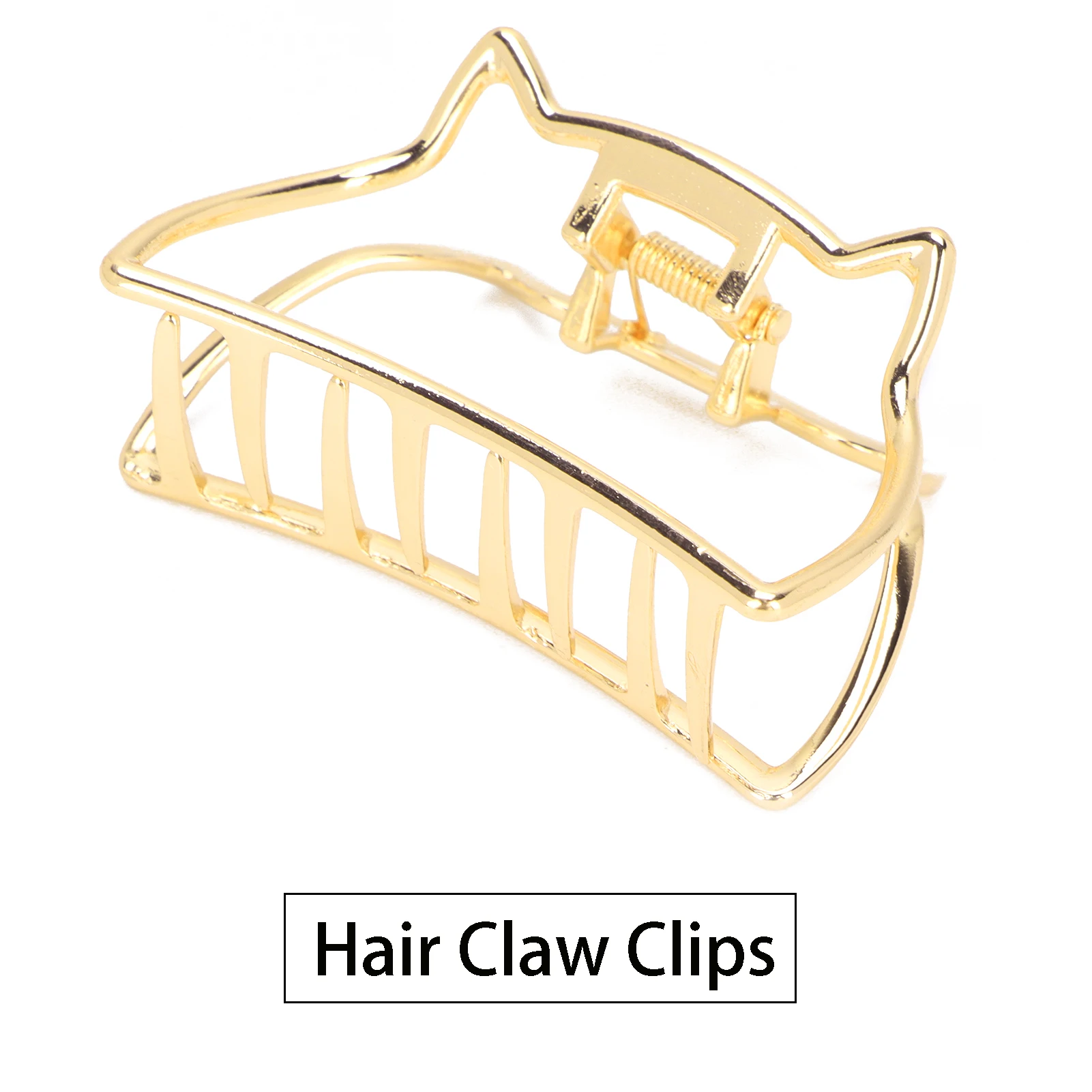 

Зажимы для челюстей Держатель для волос Зажимы для волос Металлическая прочная фиксация Нескользящие зажимы для челюстей в форме кошки Держатель для волос для женщин Металлические зажимы для волос