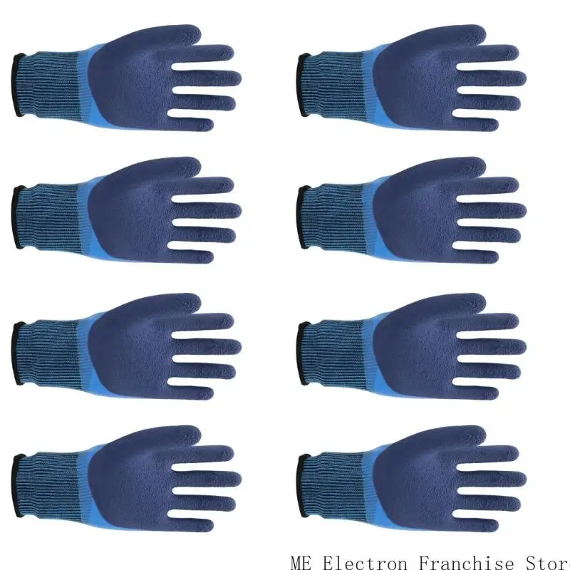T5ea 2/4 زوج قفازات العمل للبستنة مستودع الصيد قفاز مقاوم للماء