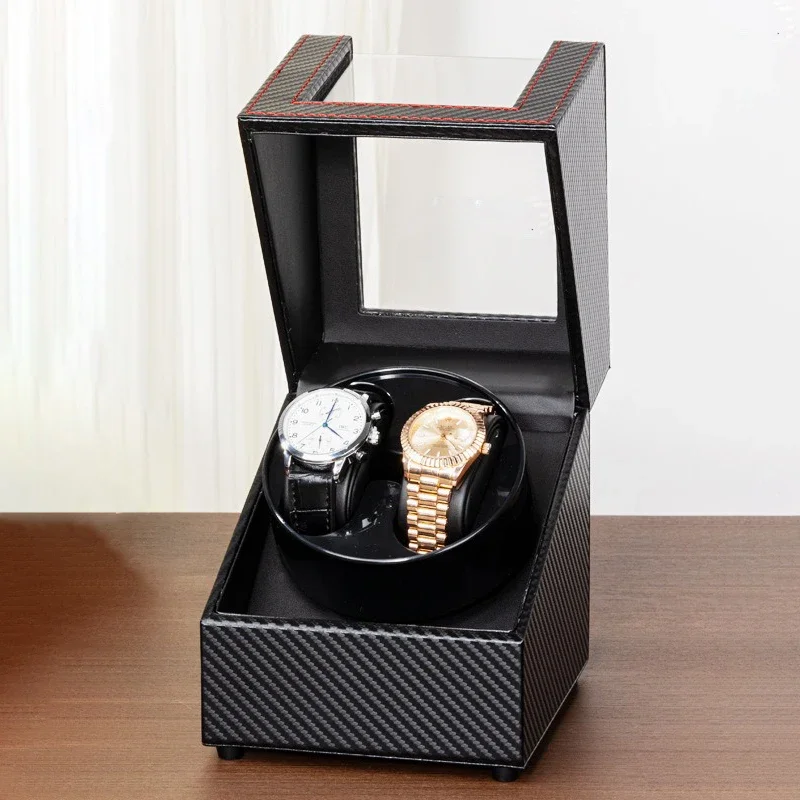 Intelligent Watch Winder, USB PU Watch Pillow Storage Box with Shaking Device, Men Watch Organizer, Bracelet Display Box