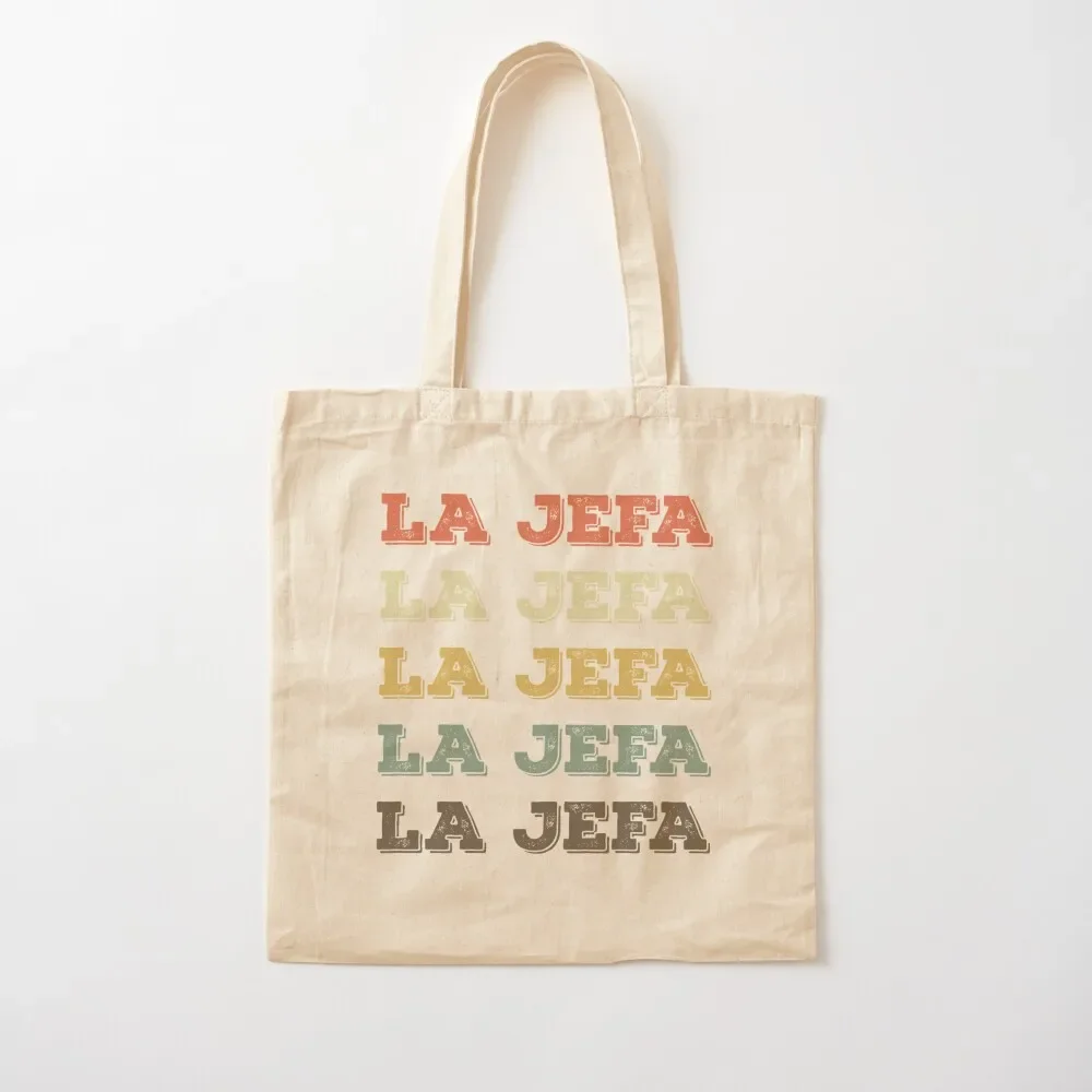 

La Jefa Shirt, Vintage Apparel, Mama Spanish Tshirt Latina Shirt Clothing, Chicana Mexican Tees Tote Bag